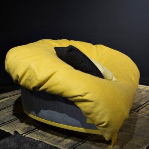 fauteuil love jaune profil